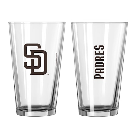Logo Brands San Diego Padres 16oz Gameday Pint Glass 524-G16P-1